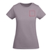 Breda kortärmad T-shirt för dam-ståndskiss3