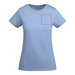 Breda kortärmad T-shirt för dam-ståndskiss2