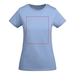 Breda kortärmad T-shirt för dam-ståndskiss4