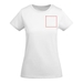 Breda kortärmad T-shirt för dam-ståndskiss18