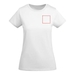 Breda kortärmad T-shirt för dam-ståndskiss6