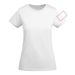 Breda kortärmad T-shirt för dam-ståndskiss5