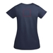 Breda kortärmad T-shirt för dam-ståndskiss11