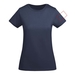 Breda kortärmad T-shirt för dam-ståndskiss5
