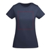 Breda kortärmad T-shirt för dam-ståndskiss2