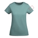 Breda kortärmad T-shirt för dam-ståndskiss3