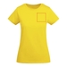 Breda kortärmad T-shirt för dam-ståndskiss1