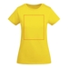 Breda kortärmad T-shirt för dam-ståndskiss9