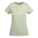 Breda kortärmad T-shirt för dam-ståndskiss11