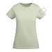 Breda kortärmad T-shirt för dam-ståndskiss7