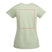 Breda kortärmad T-shirt för dam-ståndskiss5