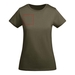 Breda kortärmad T-shirt för dam-ståndskiss6