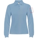 Estrella Langarm Poloshirt für Damen-Standskizze18