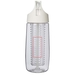 HydroFruit 700 ml Sportflasche aus recyceltem Kunststoff mit Klappdeckel und Trinkhalm-Standskizze1