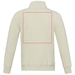 Maglione unisex in tessuto riciclato a cerniera intera Galena-Schizzi dello stand2