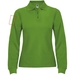 Estrella Langarm Poloshirt für Damen-Standskizze2