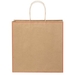 Sac en papier Kraft 120 g/m2avec poignées torsadées, XL-Croquis verticaux1