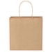 Sac en papier Kraft 120 g/m2avec poignées torsadées, petite taille-Croquis verticaux2