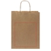 Sac en papier Kraft 80 g/m² avec poignées torsadées, taille moyenne-Croquis verticaux1