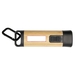 Kuma Taschenlampe aus Bambus und recyceltem RCS Kunststoff mit Karabinerhaken-Standskizze3
