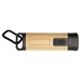 Kuma Taschenlampe aus Bambus und recyceltem RCS Kunststoff mit Karabinerhaken-Standskizze2