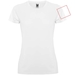 T-shirt sportiva a maniche corte da donna Montecarlo-Schizzi dello stand1