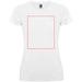 T-shirt sportiva a maniche corte da donna Montecarlo-Schizzi dello stand16