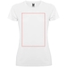 T-shirt sportiva a maniche corte da donna Montecarlo-Schizzi dello stand14