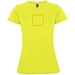 T-shirt sportiva a maniche corte da donna Montecarlo-Schizzi dello stand11