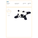 Peluche Panda Leila-Croquis verticaux1