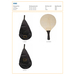 Set de 2 raquettes de plage en bois Colby-Croquis verticaux1