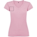 T-shirt a maniche corte con scollo a V da donna Victoria-Schizzi dello stand3