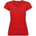 T-shirt a maniche corte con scollo a V da donna Victoria-Schizzi dello stand3