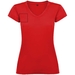 T-shirt a maniche corte con scollo a V da donna Victoria-Schizzi dello stand9