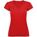 T-shirt a maniche corte con scollo a V da donna Victoria-Schizzi dello stand10