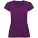 T-shirt a maniche corte con scollo a V da donna Victoria-Schizzi dello stand1