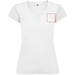 T-shirt a maniche corte con scollo a V da donna Victoria-Schizzi dello stand2