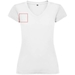 T-shirt a maniche corte con scollo a V da donna Victoria-Schizzi dello stand5