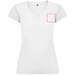 T-shirt a maniche corte con scollo a V da donna Victoria-Schizzi dello stand3