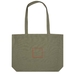 Tote bag in materiale riciclato da 500 g/m² Weekender-Schizzi dello stand3