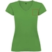 T-shirt a maniche corte con scollo a V da donna Victoria-Schizzi dello stand10