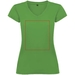 T-shirt a maniche corte con scollo a V da donna Victoria-Schizzi dello stand1