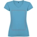 T-shirt a maniche corte con scollo a V da donna Victoria-Schizzi dello stand1