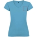 T-shirt a maniche corte con scollo a V da donna Victoria-Schizzi dello stand4