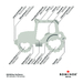 ROMINOX® Key Tool Traktor (18 funktioner)-ståndskiss1