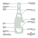 ROMINOX® Key Tool // Bottle - 18 Funktionen-Standskizze1