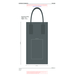 ROMINOX® Vegane Filztasche // Dupla-Standskizze2
