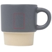 Tazza per caffè espresso impilabile con fondo in argilla da 130 ml Olympia-Schizzi dello stand2