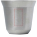 Ensemble de tasses à espresso en acier inoxydable Duo de 80 ml certifié RCS-Croquis verticaux1