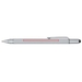 Dora Multifunktionsstift aus recyceltem Aluminium (schwarze Mine)-Standskizze2